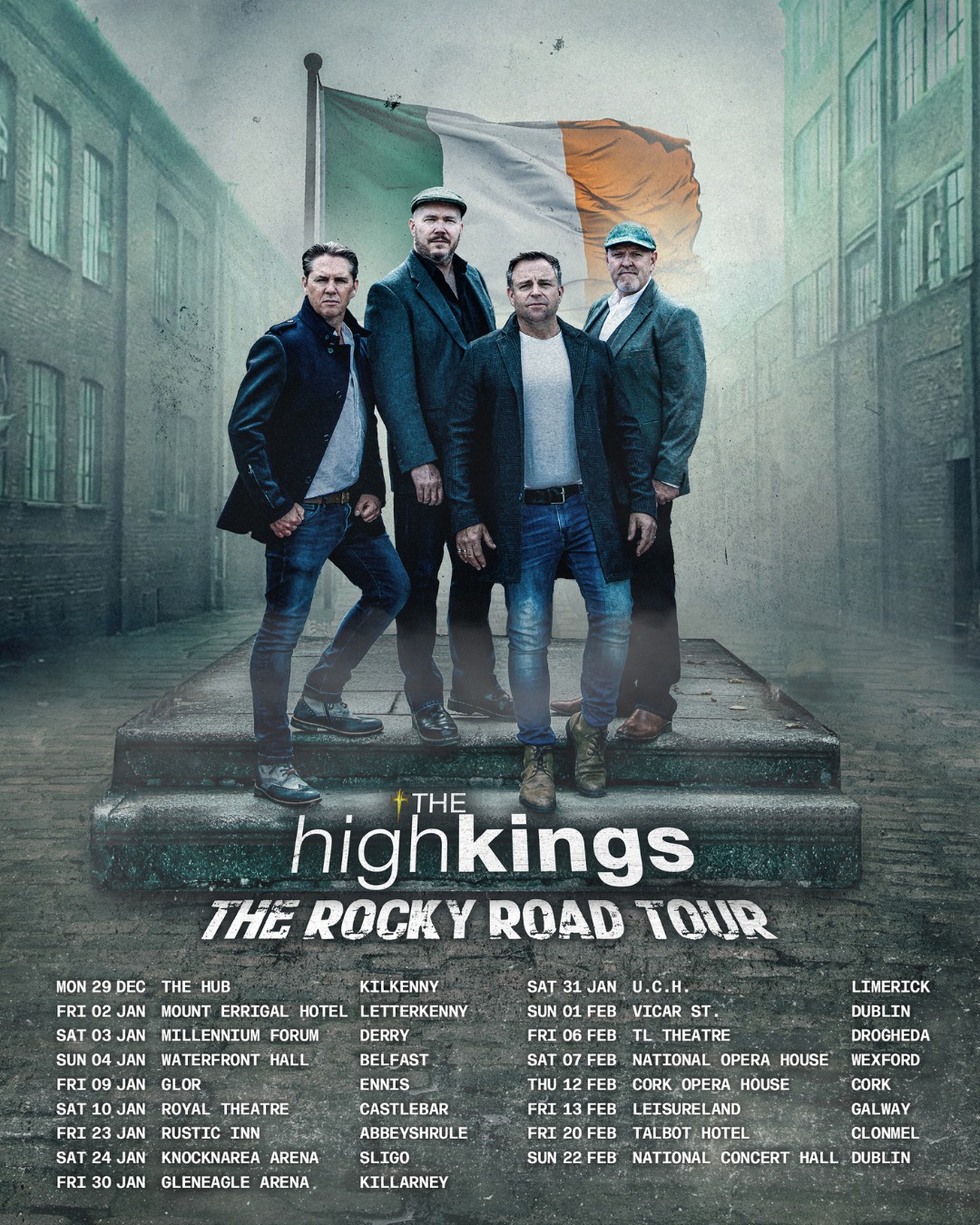 The High Kings The Rocky Road Tour Poster 2026